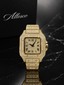 Allesco Iced Out Watch
