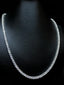 Silver Tennis Chain - 18 Inch, 3MM Wide, 14.91CT Moissanite Diamonds