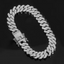 12MM Iced Out Cuban Link Chain Bracelet