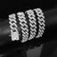 12MM Iced Out Cuban Link Chain Bracelet